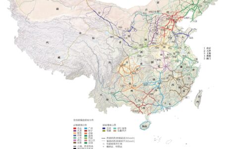 全国铁路地图(中国铁路干线分布图)